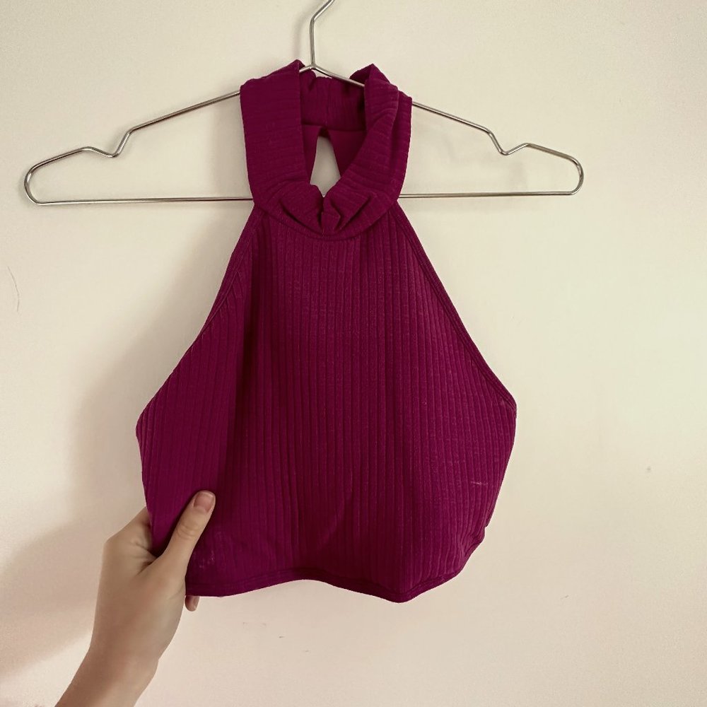 Raspberry Pink Free People Crop Top